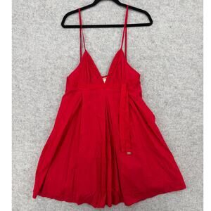 NWT Miss Sixty Red Strappy Banya Mini Dress Y2K 2000's Size SMALL